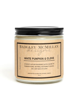 White Pumpkin & Clove 15 oz Soy Jar Candle