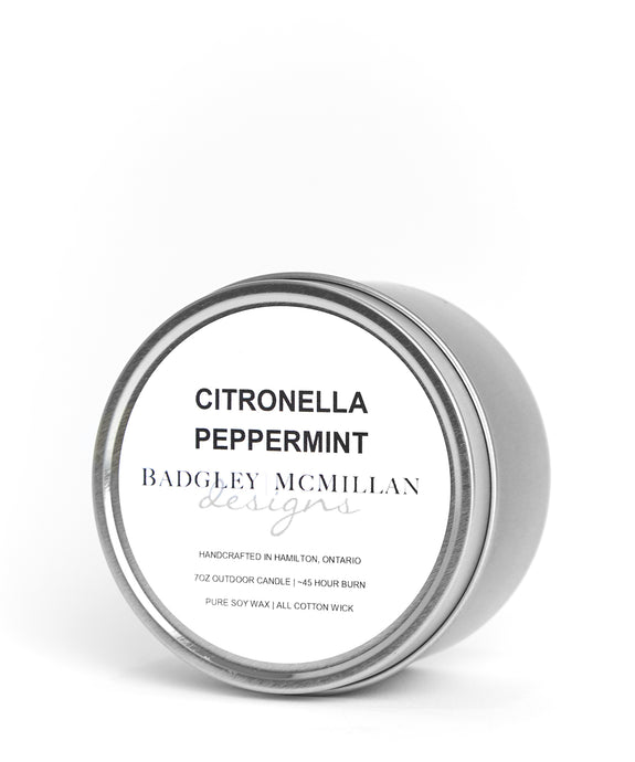 Citronella Peppermint 7 oz Soy Jar Candle