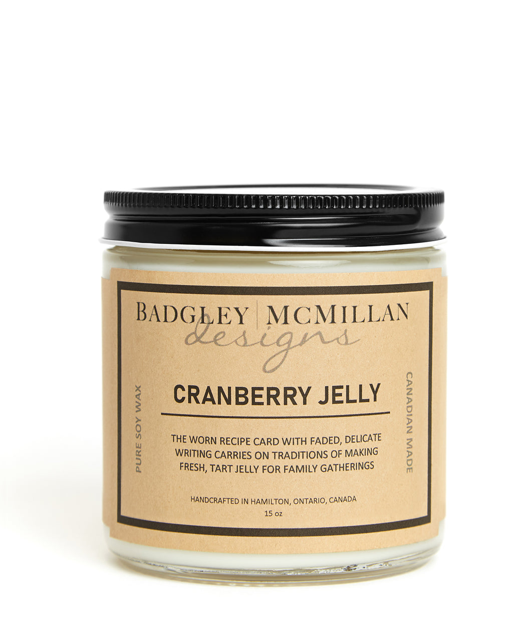 Cranberry Jelly 15 oz Soy Jar Candle