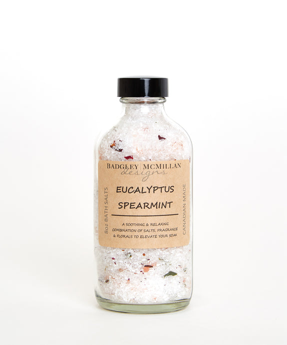 Eucalyptus Spearmint 8 oz Jar Bath Salts