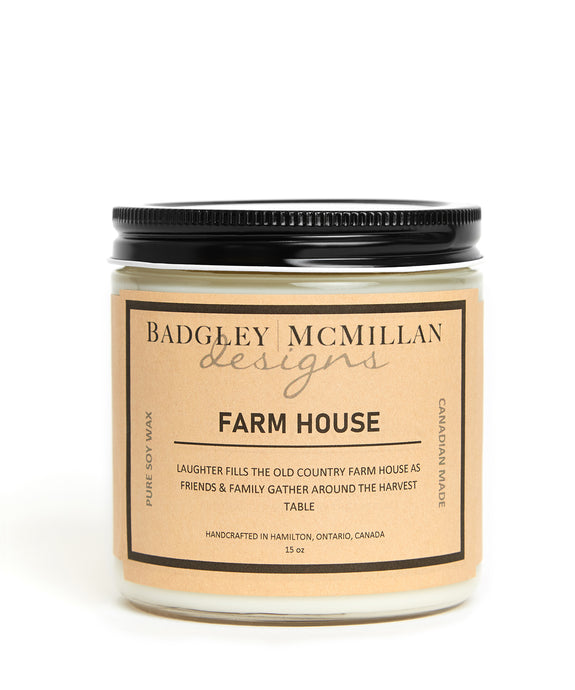 Farm House 15 oz Soy Jar Candle