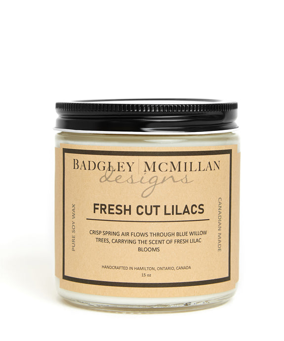 Fresh Cut Lilacs 15 oz Soy Jar Candle