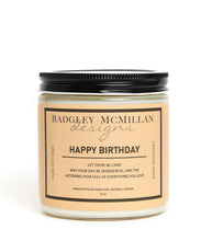 Load image into Gallery viewer, Happy Birthday 15 oz Soy Jar Candle