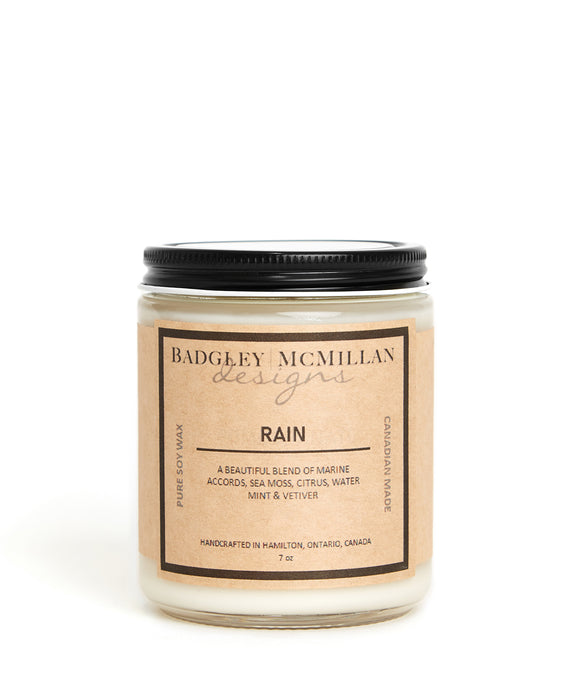 Rain 7 oz Soy Jar Candle
